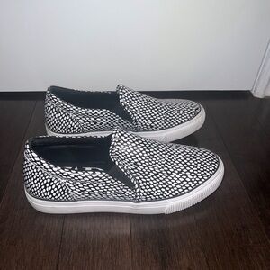 Zara Black & White Slip-On Sneakers